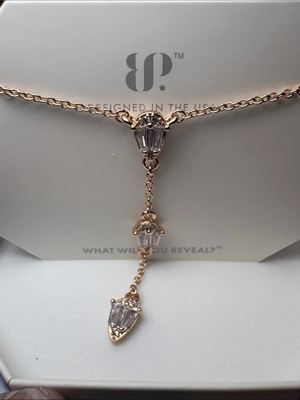 Bomb Party - OG Necklace - Exclusive Bringback - Diamond CZ - Rose Gold